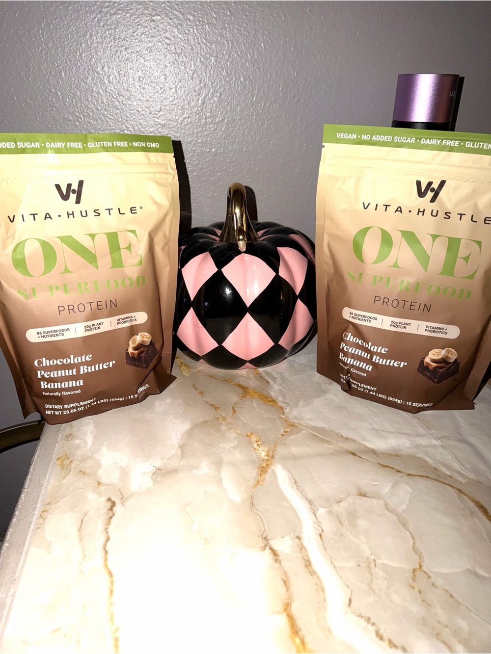 NEW Vita Hustle Chocolate Peanut Butter Banana 🍌 Protein Shake